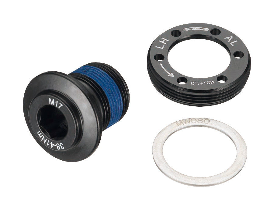 FSA Unisex's Mega Exo QR-17 Gossamer and Comet NBD Crank Bolt, Black, Size M17