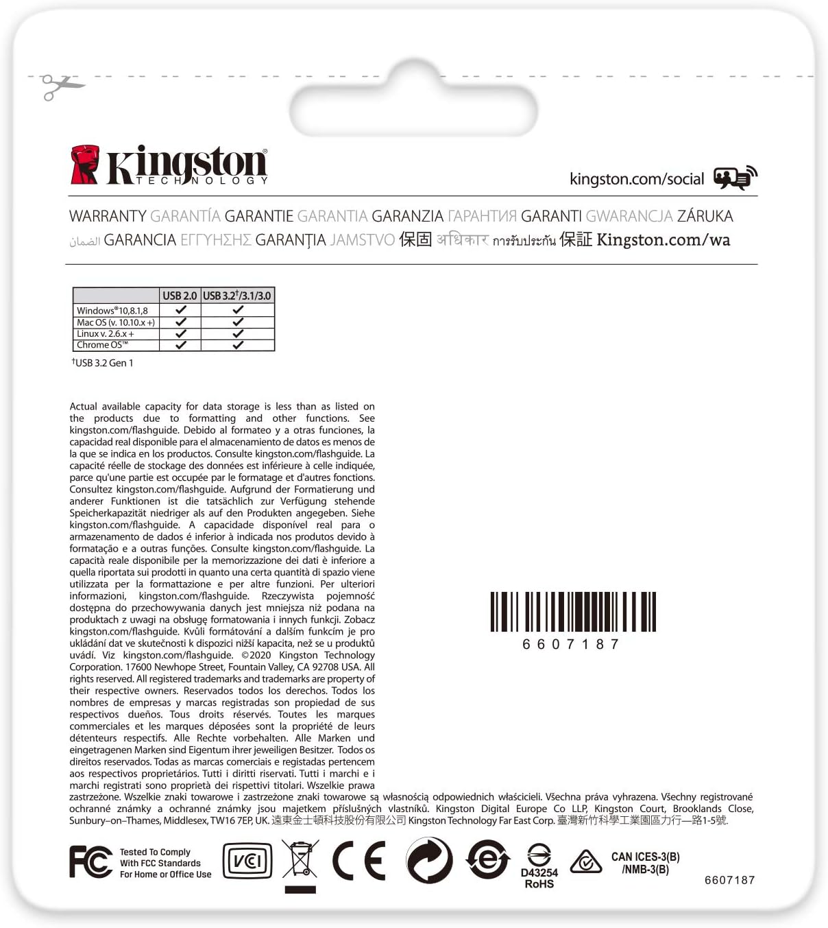 Kingston DataTraveler Exodia M USB 3.2 Gen 1 DTXM/128GB - with Moving Cap (Black + Red