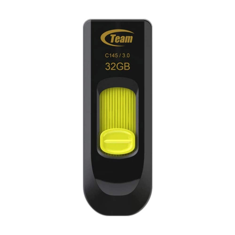 Team Group C145 32 GB USB 3.0 Flash Memory Drive - Yellow
