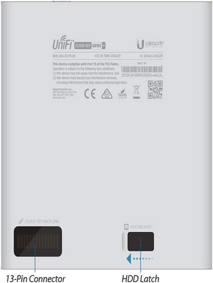 Access Point Cloud Key Ubiquiti Uck-G2-Plus Octa Core Poe Lan Silver