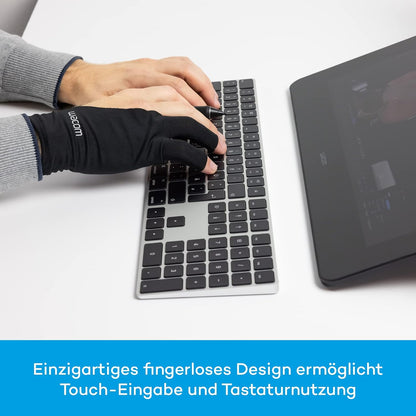 Wacom Drawing Glove – Glove for drawing on a graphic display (for right and left-handers, black), One Size