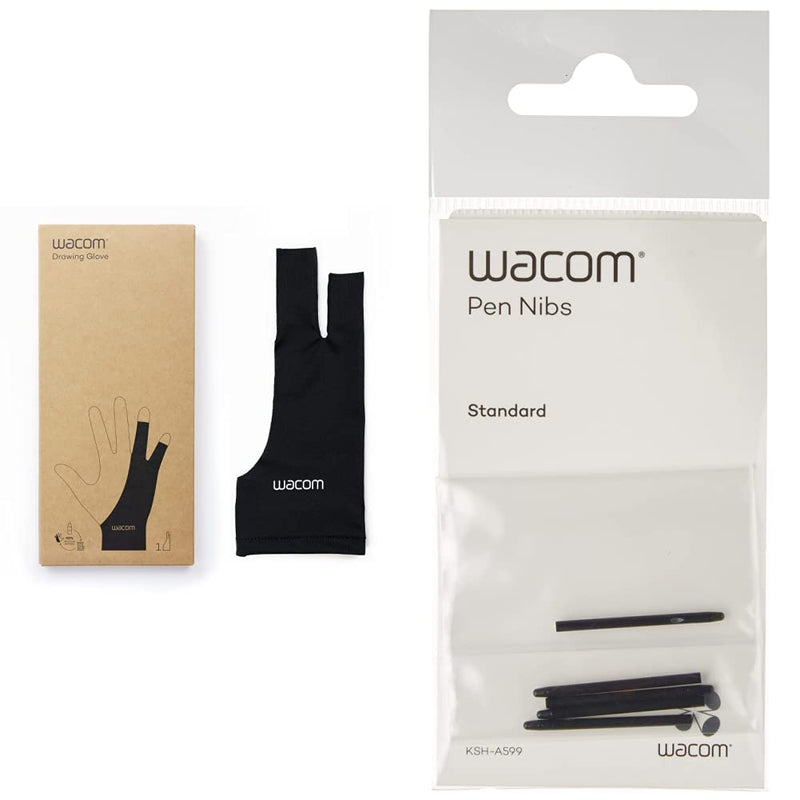Wacom Drawing Glove – Glove for drawing on a graphic display (for right and left-handers, black), One Size