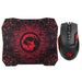 Marvo Scorpion M355 Gaming Mouse and G1 Mouse Pad, USB, Ambidextrous ergonomic design with 7 Colour LED, 5 Adjustable levels up to 6400 DPI, Gaming Grade Optical Sensor with 9 Programmable Buttons