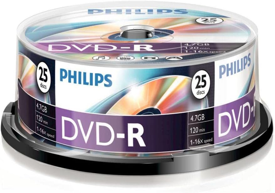 Philips DM4S6B25F 4.7 GB/120 min 16 x DVD-R - blank DVDs (DVD-R) DVD- R Single 25er