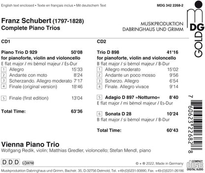 Schubert: Complete Piano Trios