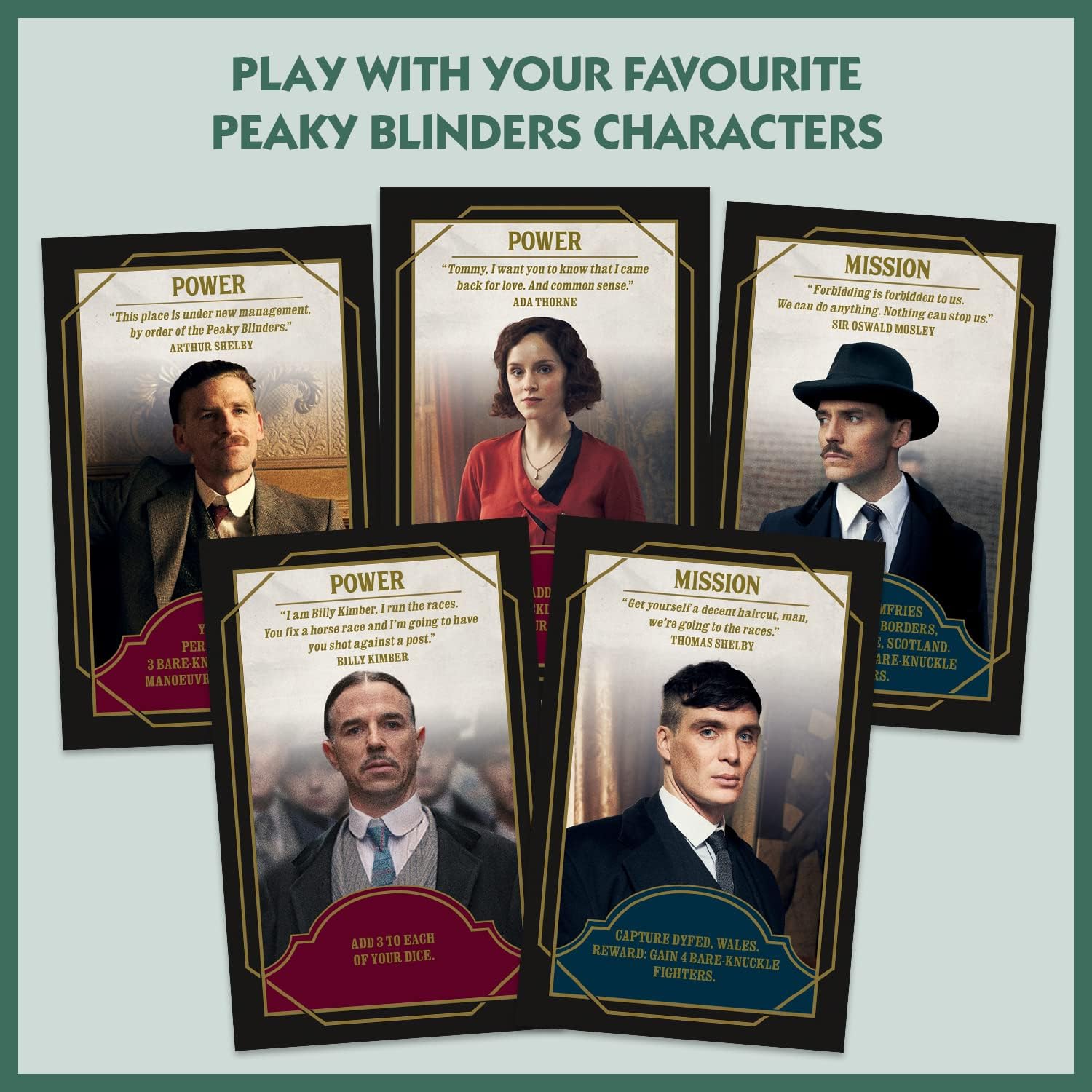 Winning Moves Peaky Blinders RISK Strategic Board Game, Conquer it all with Thomas Shelby, Accept missions from Arthur, Lizzie, Oswald Mosley and Jessie Eden, makes a great gift for ages 18 plus