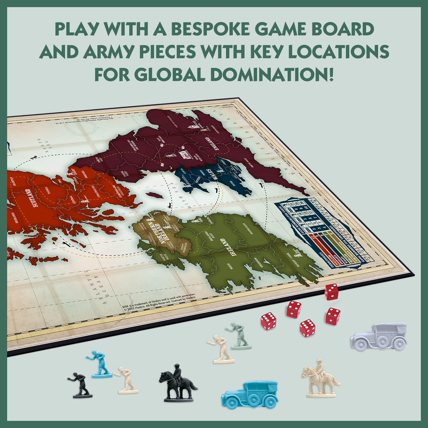 Winning Moves Peaky Blinders RISK Strategic Board Game, Conquer it all with Thomas Shelby, Accept missions from Arthur, Lizzie, Oswald Mosley and Jessie Eden, makes a great gift for ages 18 plus