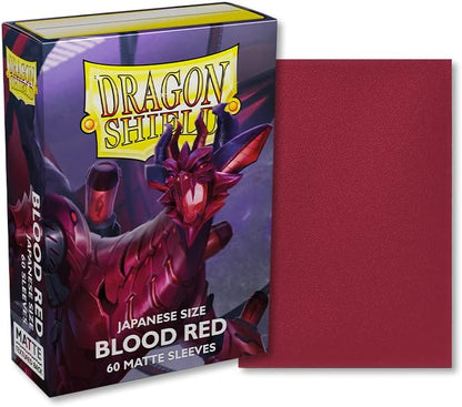 Dragon Shield Matte Sleeves Japanese Size- Blood Red (60)