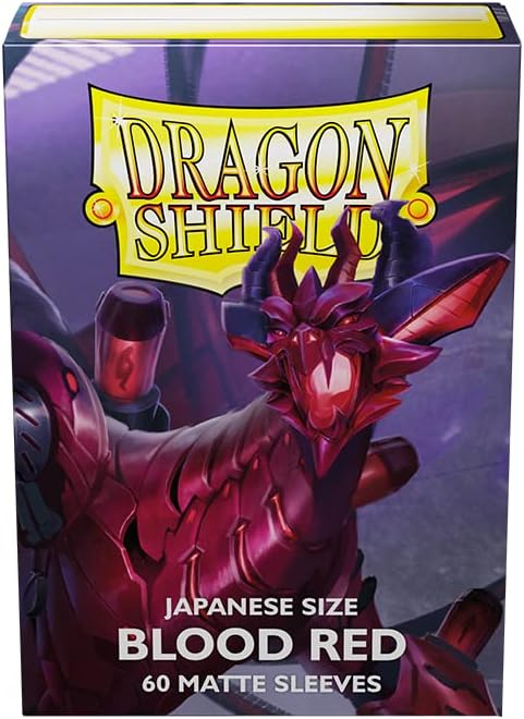 Dragon Shield Matte Sleeves Japanese Size- Blood Red (60)
