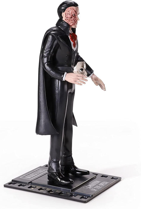 The Noble Collection Universal Monsters Bendyfigs Phantom - 7.5in (19cm) Noble Toys Bendable Figure Posable Collectible Doll Figures With Stand