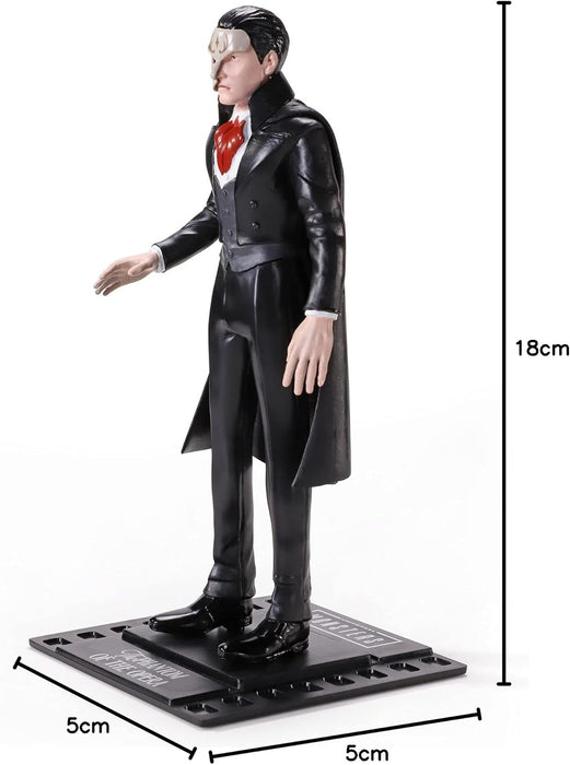 The Noble Collection Universal Monsters Bendyfigs Phantom - 7.5in (19cm) Noble Toys Bendable Figure Posable Collectible Doll Figures With Stand