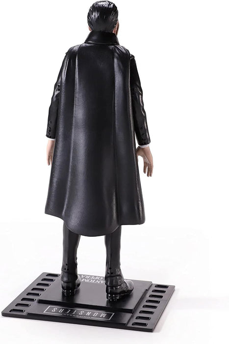 The Noble Collection Universal Monsters Bendyfigs Phantom - 7.5in (19cm) Noble Toys Bendable Figure Posable Collectible Doll Figures With Stand