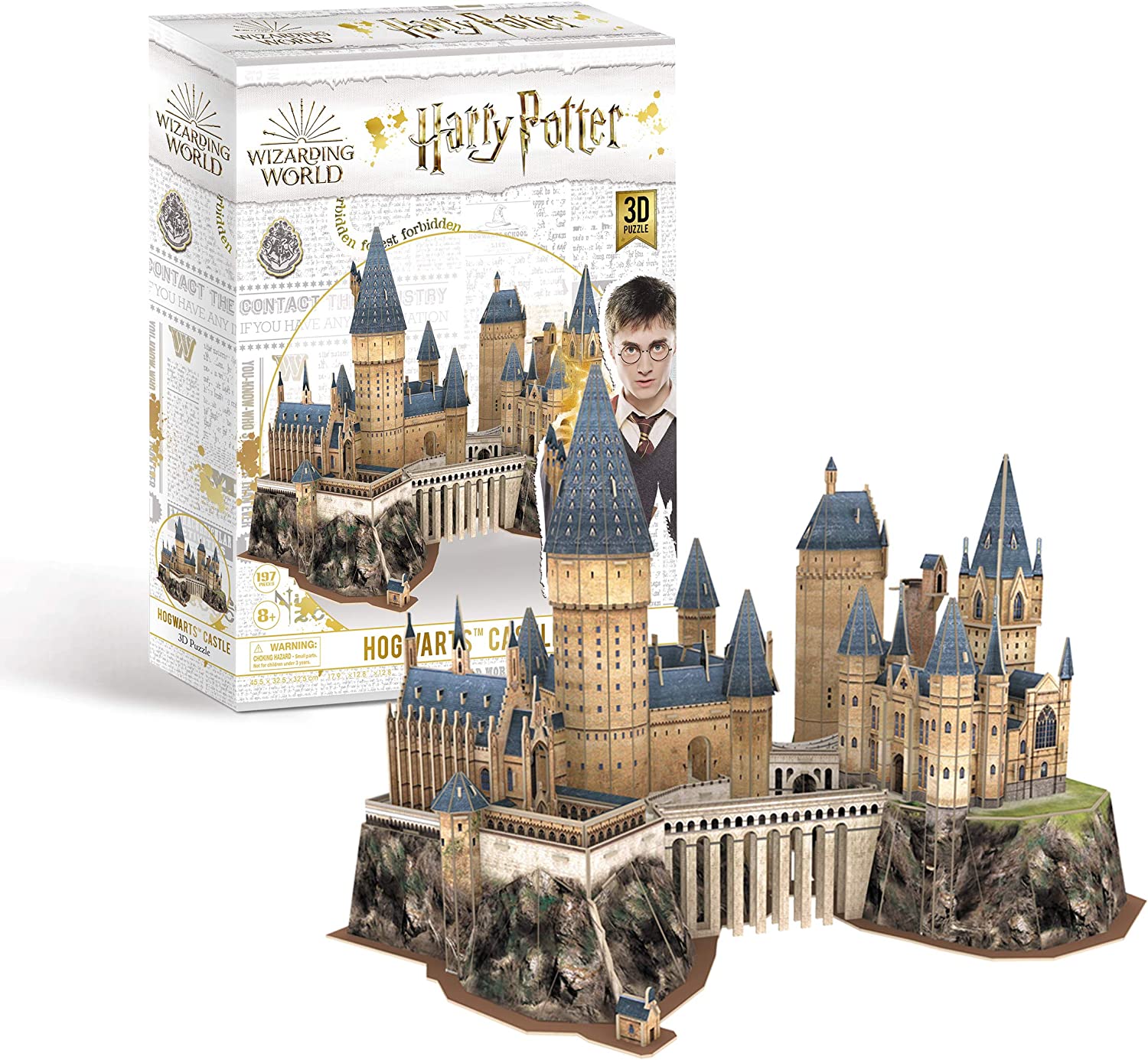 University Games 7565 Harry Potter Hogwarts Castle 3D Puzzle & 7635 Harry Potter Hogwarts Express Set 3D Puzzle + Hogwarts Express Set 3D Puzzle