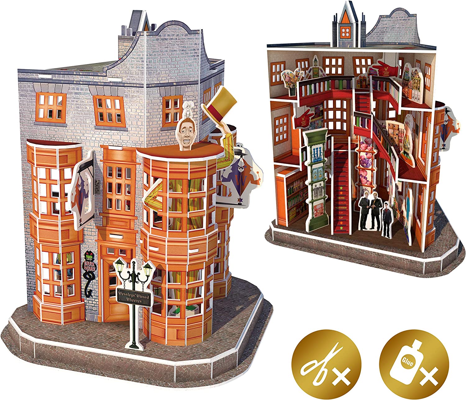 University Games 7605 Harry Potter Diagon Alley Weasleys' Wizard Wheezes 3D Puzzle