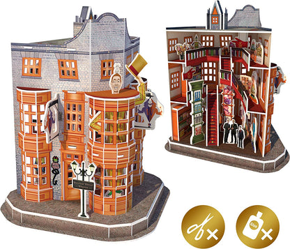University Games 7605 Harry Potter Diagon Alley Weasleys' Wizard Wheezes 3D Puzzle