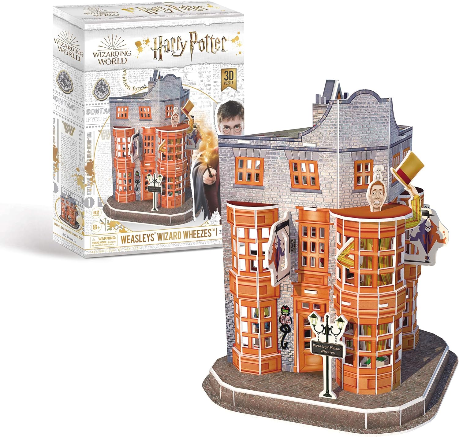 University Games 7605 Harry Potter Diagon Alley Weasleys' Wizard Wheezes 3D Puzzle