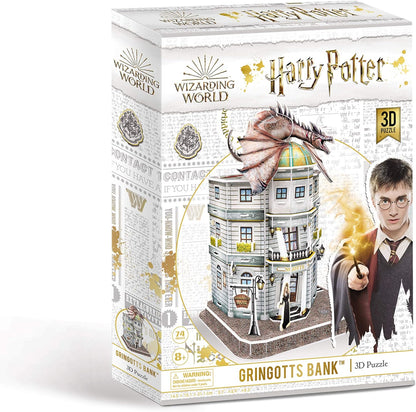 University Games 7615 Harry Potter Gringotts Bank 3D Puzzle, Brown