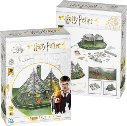 University Games 08482 Harry Potter Hagrid's Hut 3D Puzzle