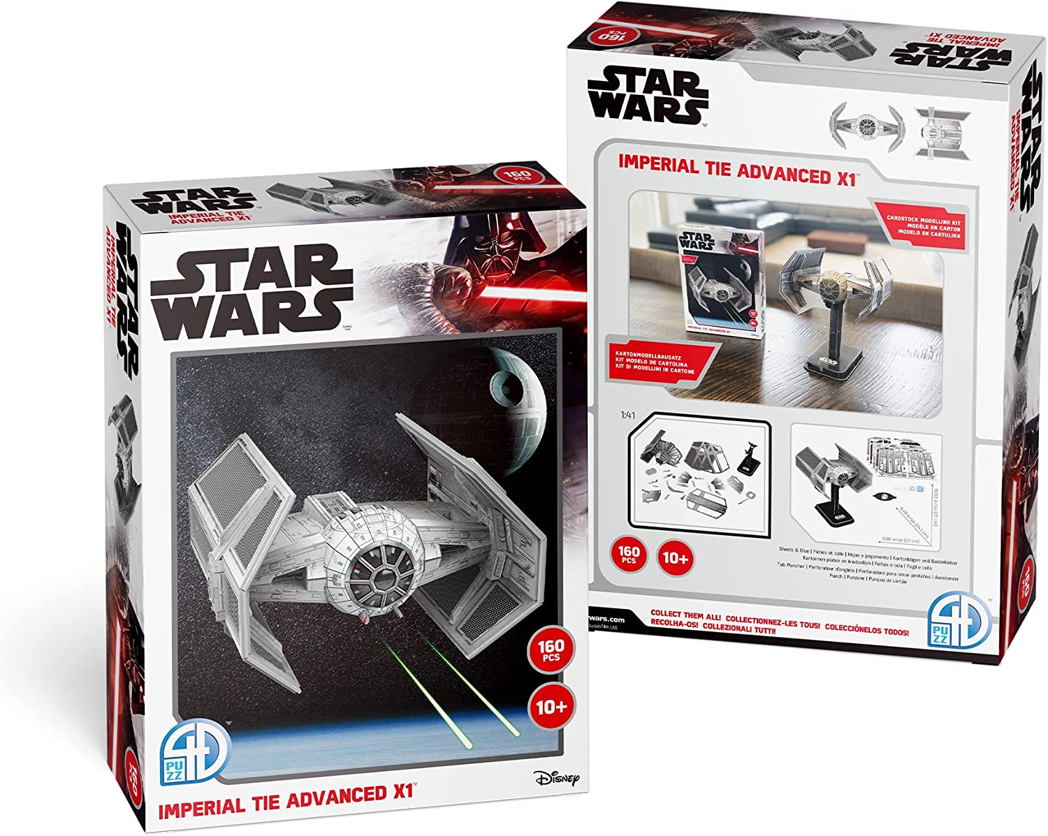 Star Wars Imperial Tie Advanced X1 Fighter (160Pc) 3D Jigsaw Puzzle