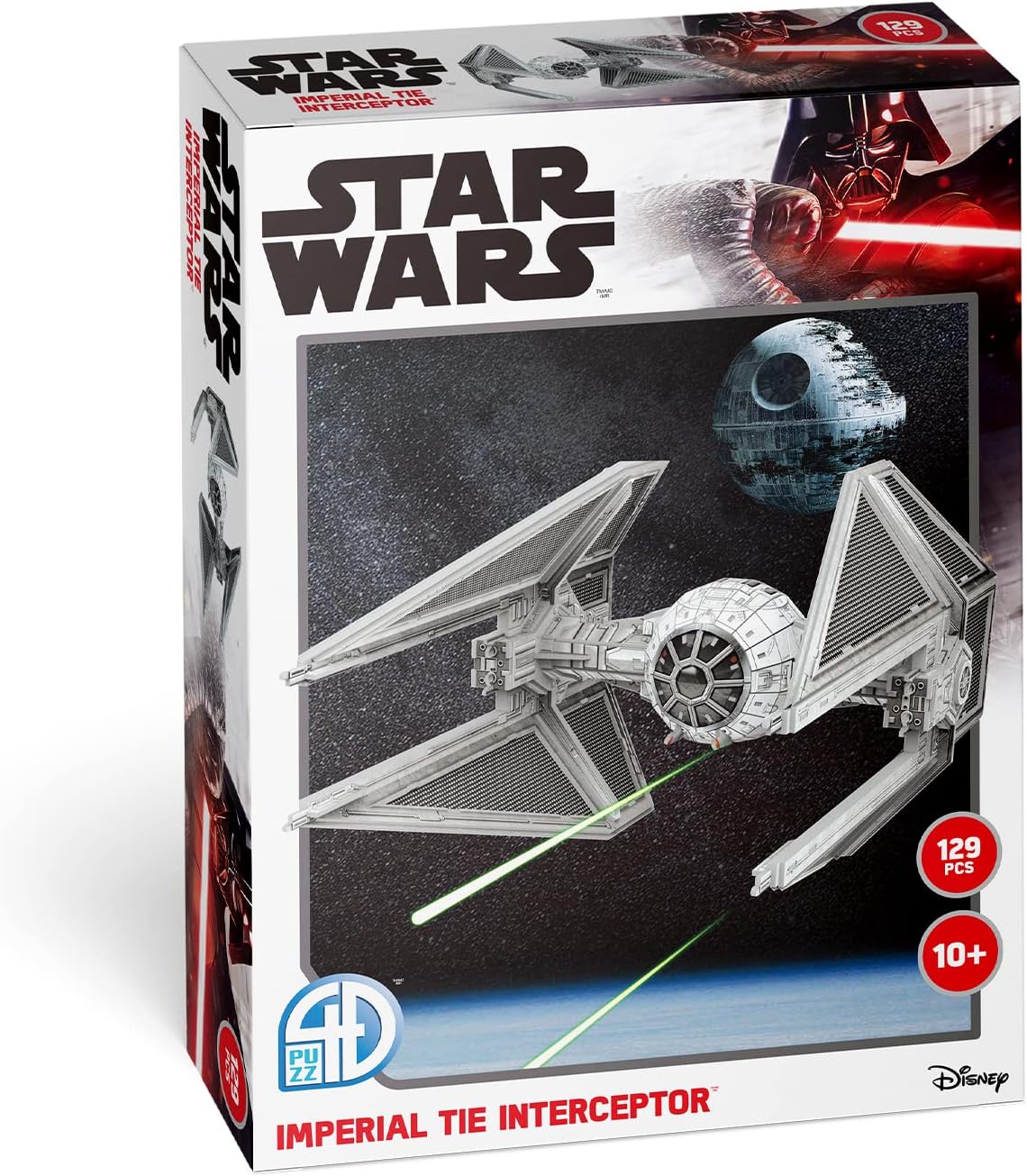 University Games Star Wars TIE Interceptor Model Kit, Grey,U08518