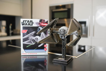 University Games Star Wars TIE Interceptor Model Kit, Grey,U08518