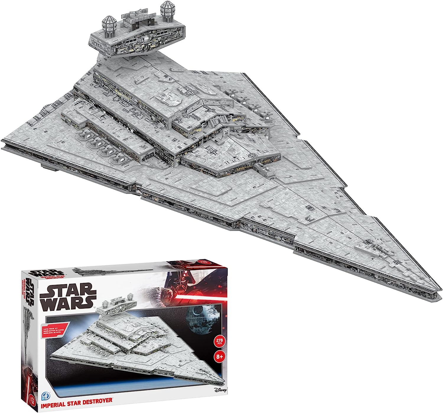 University Games Wars Imperial Star Destroyer-Kit de Modelo, Color Gris, Talla única (U08562