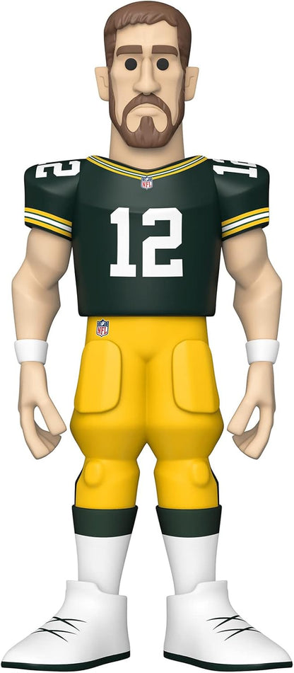Funko Gold 12" NFL: Packers - Aaron Rodgers - 1/6 Odds for Rare Chase Variant - Collectable Vinyl Action Figure - Birthday Gift Idea - Official Merchandise - Ideal Toy for Sports Fans and Display
