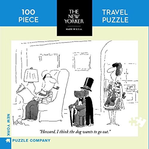 Dog Wants To Go Out - 100 Stukjes New York Puzzle Company Mini Puzzel - [Dutch Import]