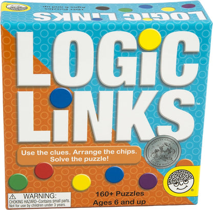 Mindware | Logic Links | Brainteaser Puzzles | Ages 6+ | 1 Player