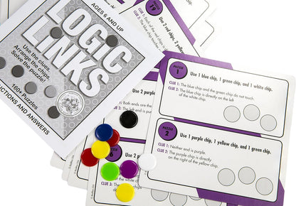 Mindware | Logic Links | Brainteaser Puzzles | Ages 6+ | 1 Player