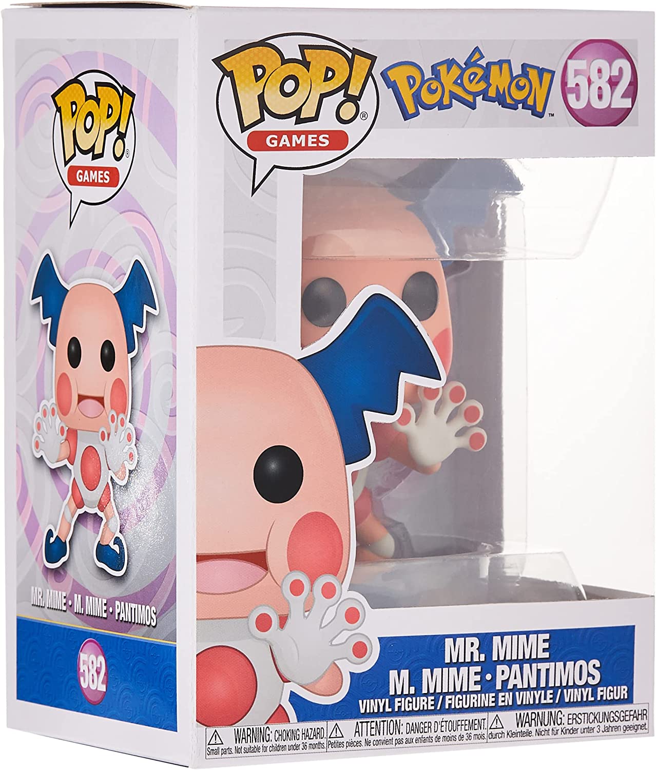 Funko Pop! Games: Pokemon - Mr. Mime - Figura de Vinilo Coleccionable - Idea de Regalo- Mercancia Oficial - Juguetes para Niños y Adultos - Video Games Fans - Muñeco para Coleccionistas y Exposición
