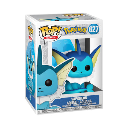 Funko Pop! Games: Pokemon - Vaporeon - Collectable Vinyl Figure - Gift Idea - Official Merchandise - Toys for Kids & Adults - Video Games Fans - Model Figure for Collectors and Display