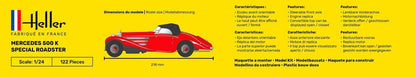 Heller Car Model: Starter Kit: 500 K Special Roadster