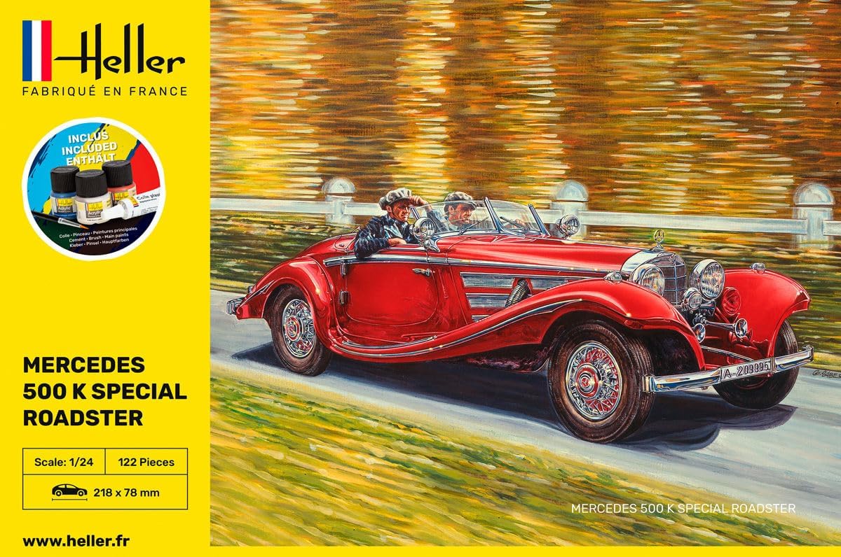 Heller Car Model: Starter Kit: 500 K Special Roadster