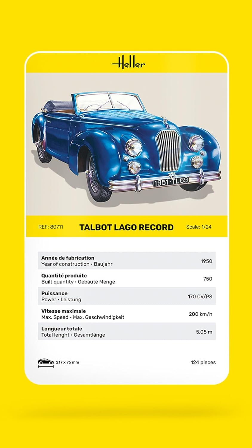 Heller HEL80704 Talbot Model Kit, Various, Mittel