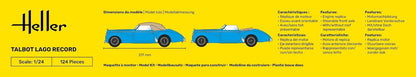Heller HEL80704 Talbot Model Kit, Various, Mittel