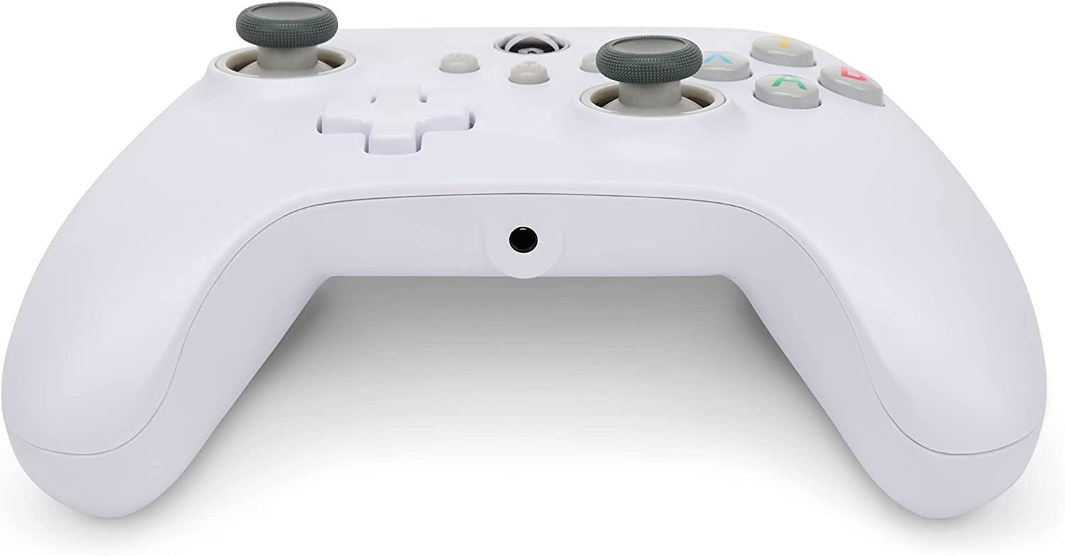 PowerA Wired Controller For Xbox Series X & S, Xbox One, PC, Windows 10 & 11, Dual Rumble Motors, Detachable 10ft USB Cable, 3.5mm Stereo Headset Jack, Official: White