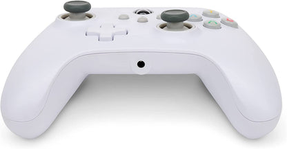 PowerA Wired Controller For Xbox Series X & S, Xbox One, PC, Windows 10 & 11, Dual Rumble Motors, Detachable 10ft USB Cable, 3.5mm Stereo Headset Jack, Official: White