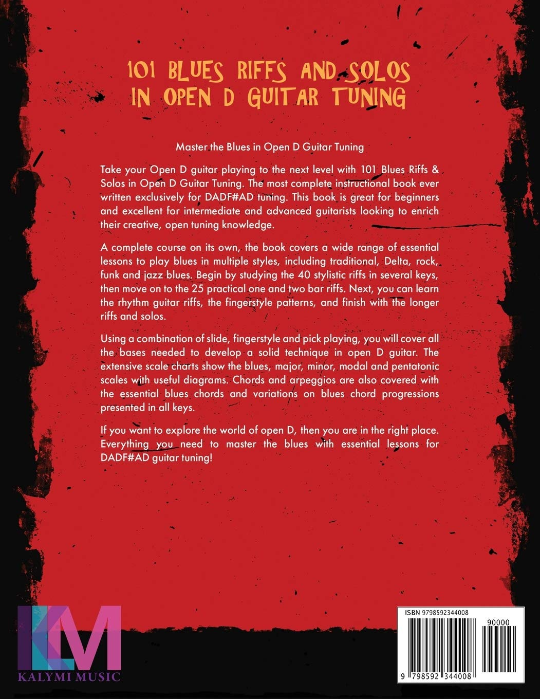 101 Blues Riffs & Solos in Open D Guitar Tuning