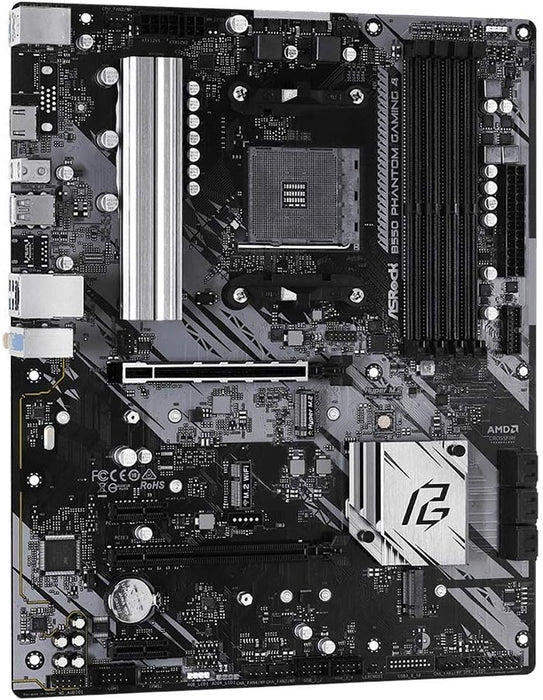Asrock B550 Phantom Gaming 4 Motherboard, Supports 3rd Gen AMD4 Ryzen, PCIe 4.3