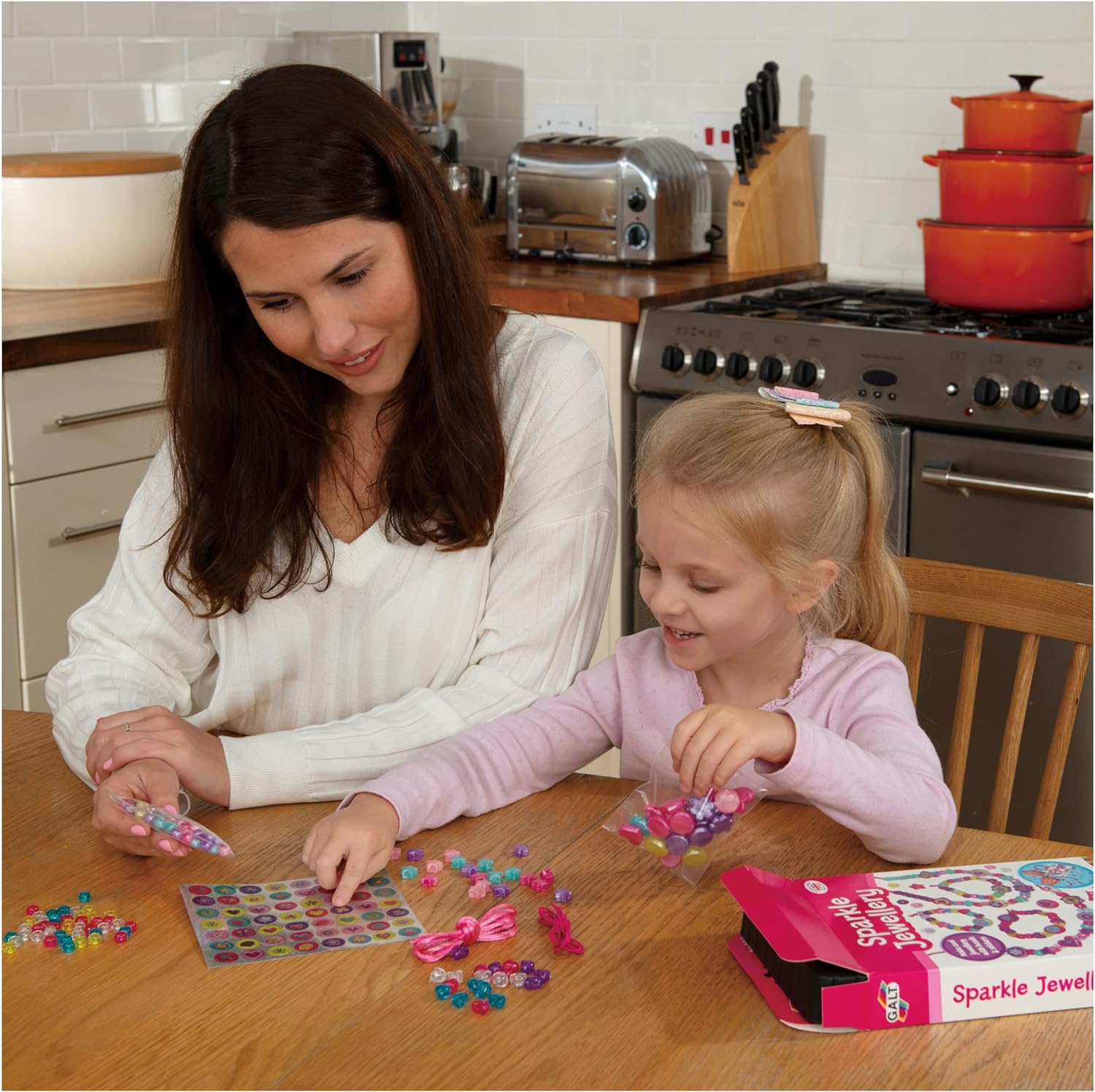 Galt Toys, Sparkle Jewellery, Craft Kit for Kids, Ages 5 Years Plus