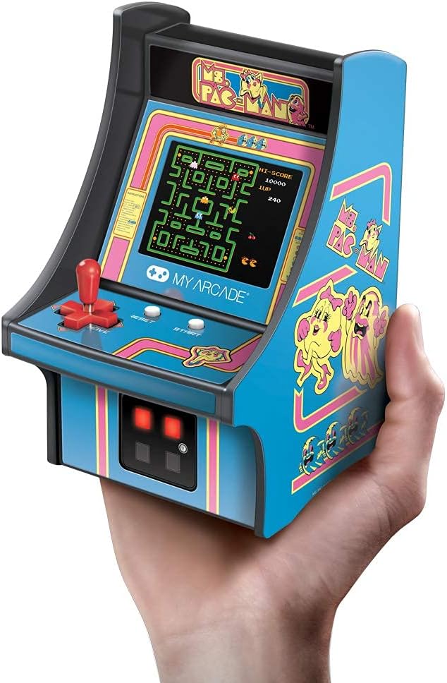 My Arcade MS. Pac-Man Collectible Micro Player Retro Arcade Machine - 6 Inch