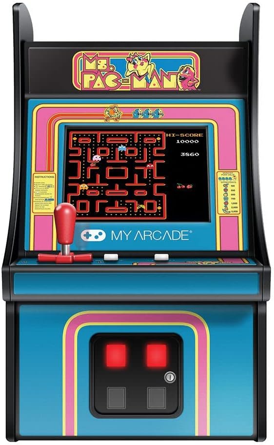 My Arcade MS. Pac-Man Collectible Micro Player Retro Arcade Machine - 6 Inch