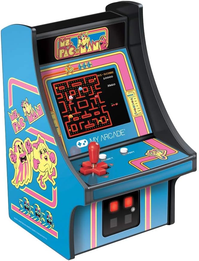 My Arcade MS. Pac-Man Collectible Micro Player Retro Arcade Machine - 6 Inch