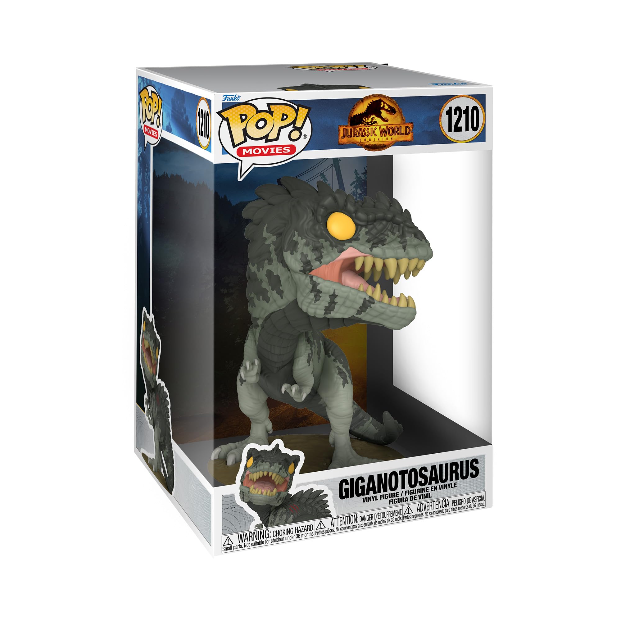 Funko Pop! Jumbo: JW3 - Giant Dino - Gigantosaurus - Jurassic Park - Collectable Vinyl Figure - Gift Idea - Official Merchandise - Toys for Kids & Adults - Movies Fans - Model Figure for Collectors