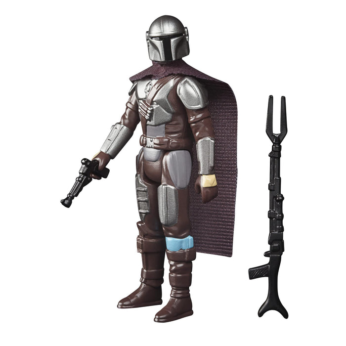 Hasbro Star Wars Retro Collection The Mandalorian (Beskar) Toy 9.5-cm-Scale Star Wars: The Mandalorian Collectible Action Figure, Accessories, Multicolor, F4456