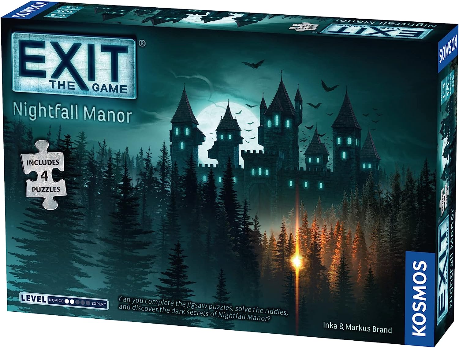 Thames & Kosmos - EXIT: Nightfall Manor - Level: 2/5 - Unique Escape Room Game - 1-4 Players, 692880 & EXIT: The Enchanted Forest - Level: 2/5 - Unique Escape Room Game - 1-4 Players, 692875 + EXIT: T