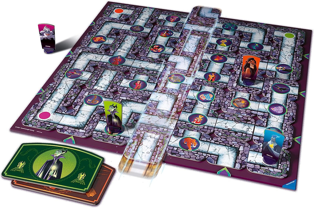 Ravensburger Disney Villains Labyrinth Family Strategy Board Game for Kids & Adults Age 7 Years Up - 2 to 4 Players