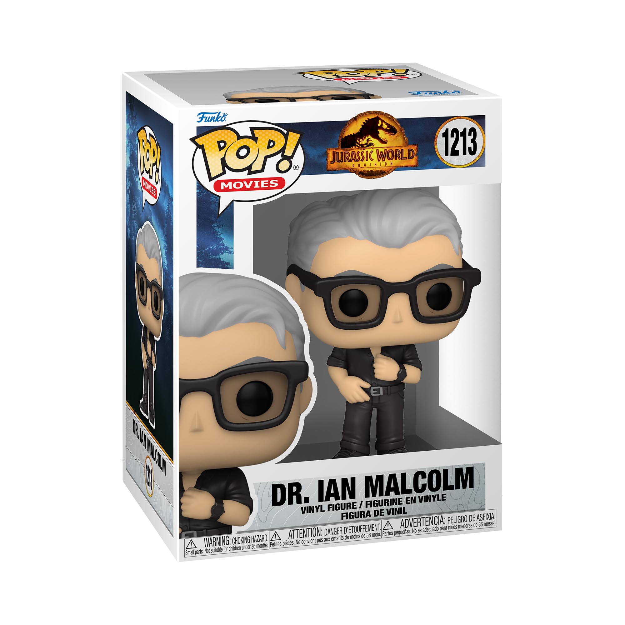 Funko POP! Movies: JW3 - Dr. Ian Malcolm - Jurassic World 3 - Collectable Vinyl Figure - Gift Idea - Official Merchandise - Toys For Kids & Adults - Movies Fans - Model Figure For Collectors