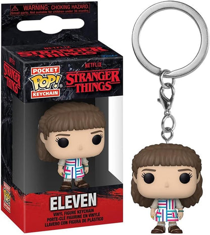 Funko POP! Keychain: Stranger Things - Eleven Novelty Keyring - Collectable Mini Figure - Stocking Filler - Gift Idea - Official Merchandise - TV Fans - Backpack Decor